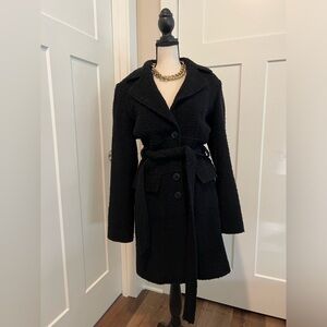 Spiegel Black Belted Coat